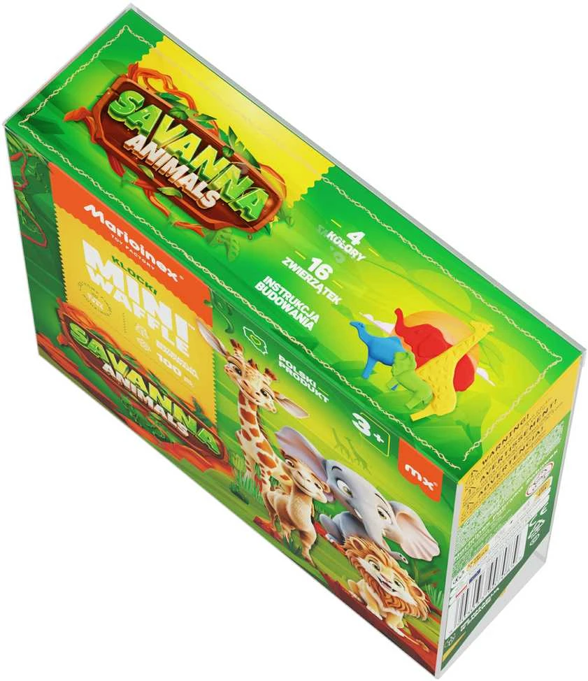 Nezatříděno Marioinex Mini vaflių kaladėlės - savanos gyvūnai, 100 vnt.