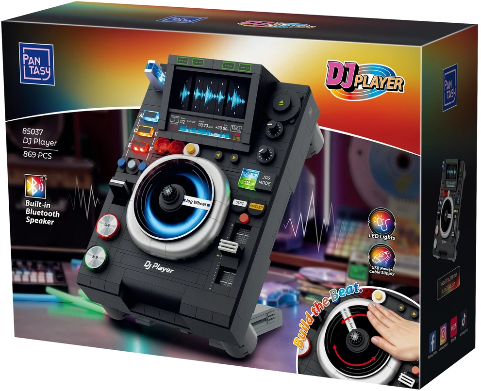 PANTASY BLOCKS DJ KONSOLE SU INTERAKTYVIMIS FUNKCIJOMIS + LED 869 EL.