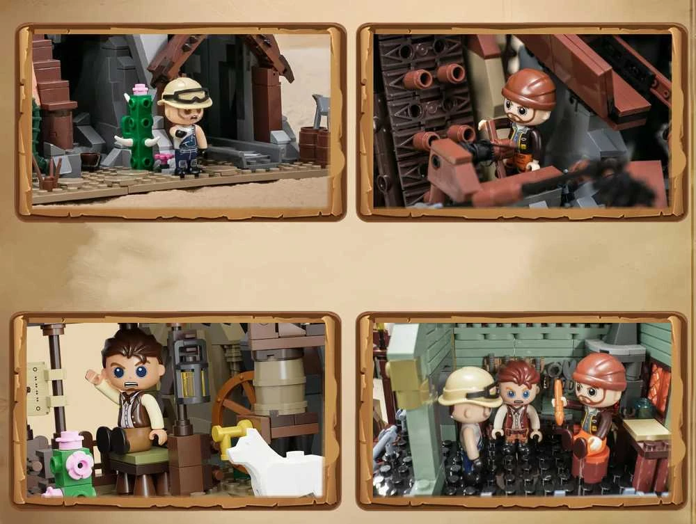 „Pantasy Western Mine“ aukso kasyklos statybiniai kaladėlės, 2990 detalių