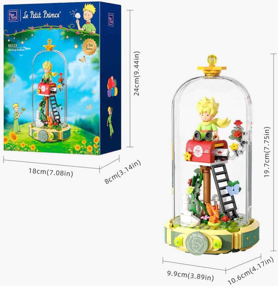 Konstravimo kaladėlių rinkinys Pantasy 86323 Le Petit Prince Norų dėžutė, 185 d.
