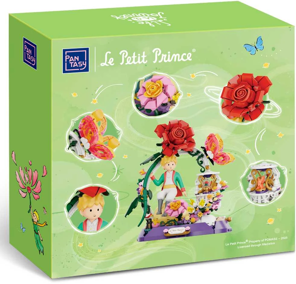 „Pantasy“ konstruktoriaus kaladėlės Mažasis princas Žvaigždėtas sodas Le Petit Prince 483 detalės