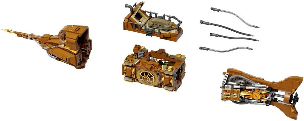 „Pantasy“ konstruktoriaus kaladėlės „Steampunk Nautilus“ povandeninis laivas, 2552 detalės