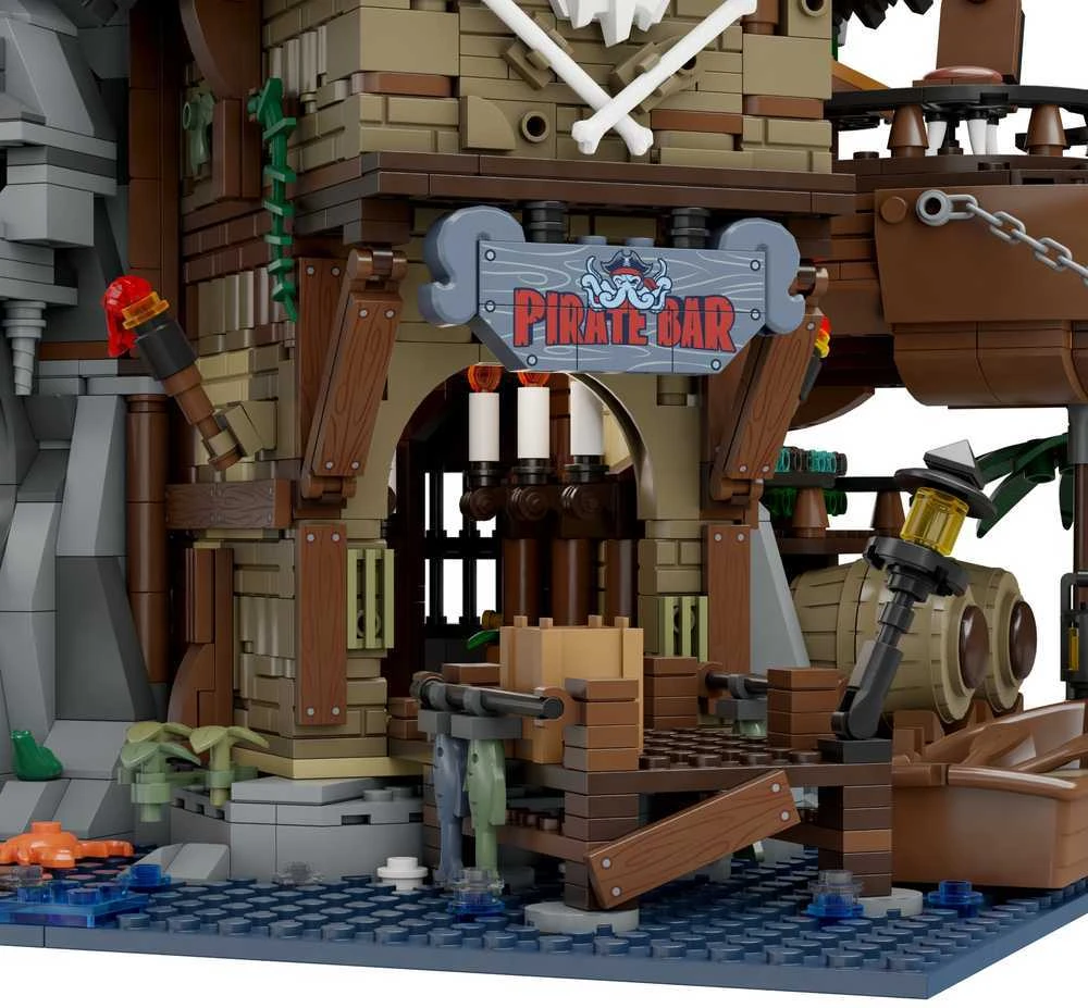 „Pantasy“ piratų romo baro konstruktoriai „Pirates Pub“, 2814 detalių