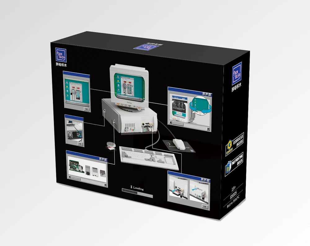 PANTASY Retro 90s PC Konstruktorius | 1634 dalių