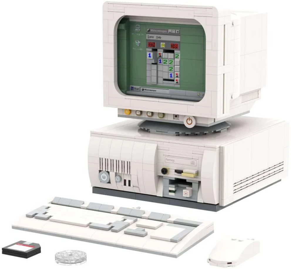 PANTASY Retro 90s PC Konstruktorius | 1634 dalių