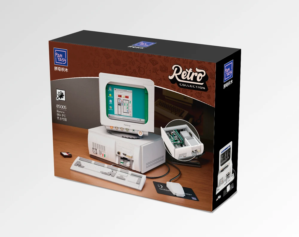 PANTASY Retro 90s PC Konstruktorius | 1634 dalių