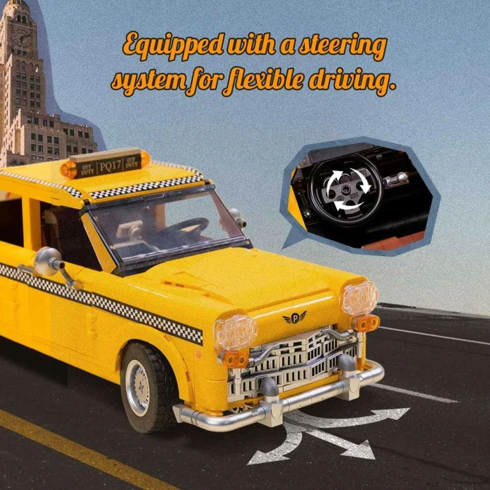 PANTASY New York Geltona Cab Konstruktorius | 1601 dalių