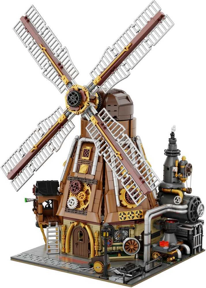 „Pantasy Steampunk“ vėjo malūno dirbtuvės, 2450 detalių