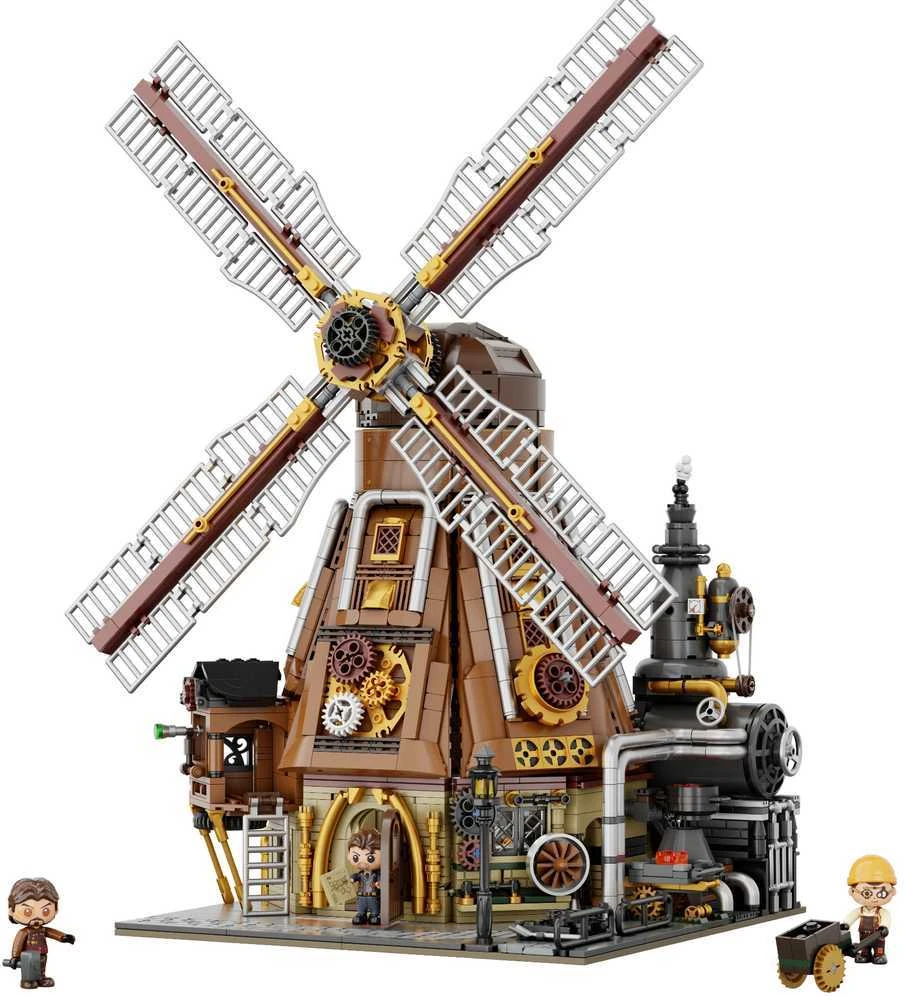 „Pantasy Steampunk“ vėjo malūno dirbtuvės, 2450 detalių