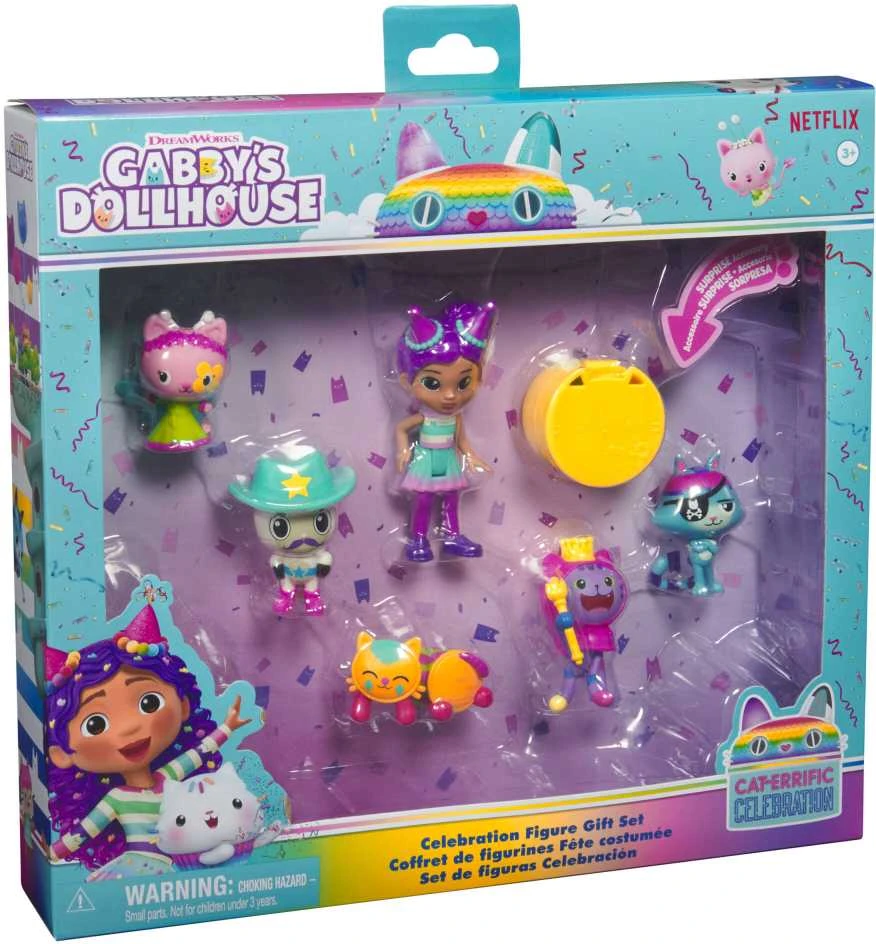 Spin Master Gabby's Dollhouse – Šventės 6 figūrėlės dovanų rinkinys (6069603)