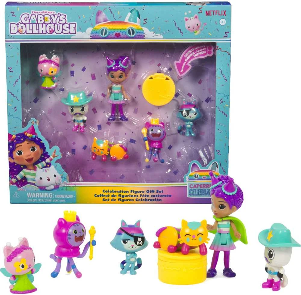 Spin Master Gabby's Dollhouse – Šventės 6 figūrėlės dovanų rinkinys (6069603)