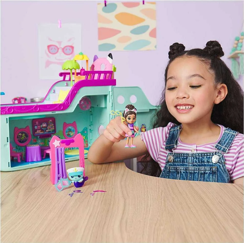 Gabi Cat House didelis rinkinys Laivas su baseino lėle ir undinėlės figūrėle + 18 aksesuarų