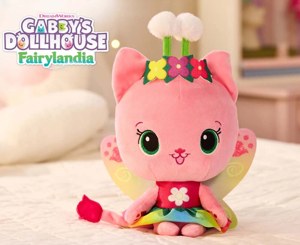 Gabby's Dollhouse Gabby lėlių namelis - šviečianti pliušinė fėja katytė 30 cm (6075633)