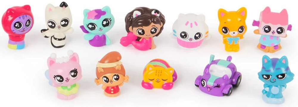 Spin Master Gabby's Dollhouse Movie didelis 12 mini figūrėlių + 3 stovai rinkinys