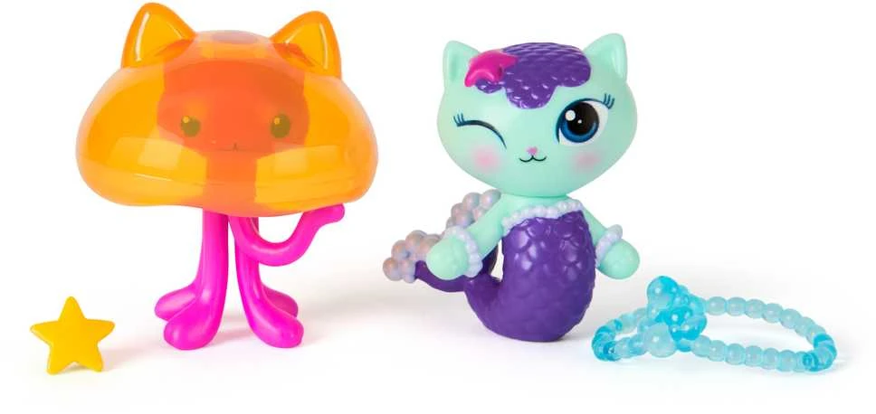 Spin Master Žaislas - Sukimo meistro Gabby lėlių namelis MerCat ir Kitty Jellyfish