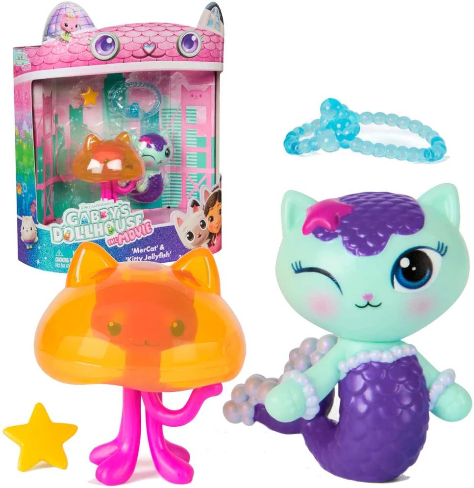 Spin Master Žaislas - Sukimo meistro Gabby lėlių namelis MerCat ir Kitty Jellyfish