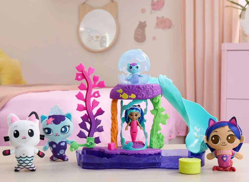 Spin Master Gabby's Dollhouse Gabby filmo „Mercats Kitty“ akvariumo žaidimų rinkinys (6074401)