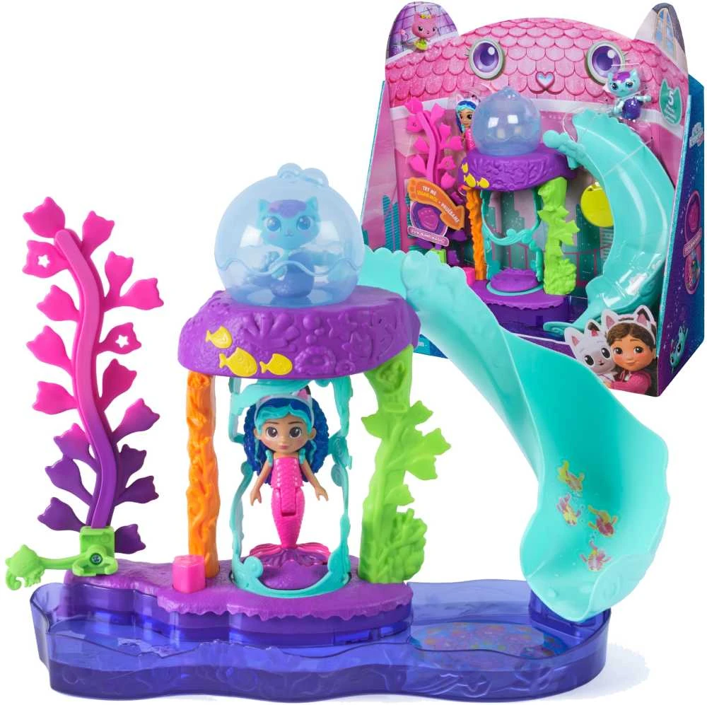 Spin Master Gabby's Dollhouse Gabby filmo „Mercats Kitty“ akvariumo žaidimų rinkinys (6074401)