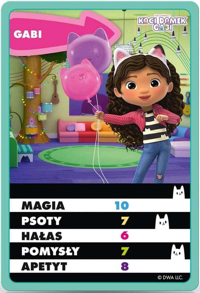 Winning Moves LAIMĖJANTYS ***** TOP TRUMPS gra karciana Gabi WM04165 53730