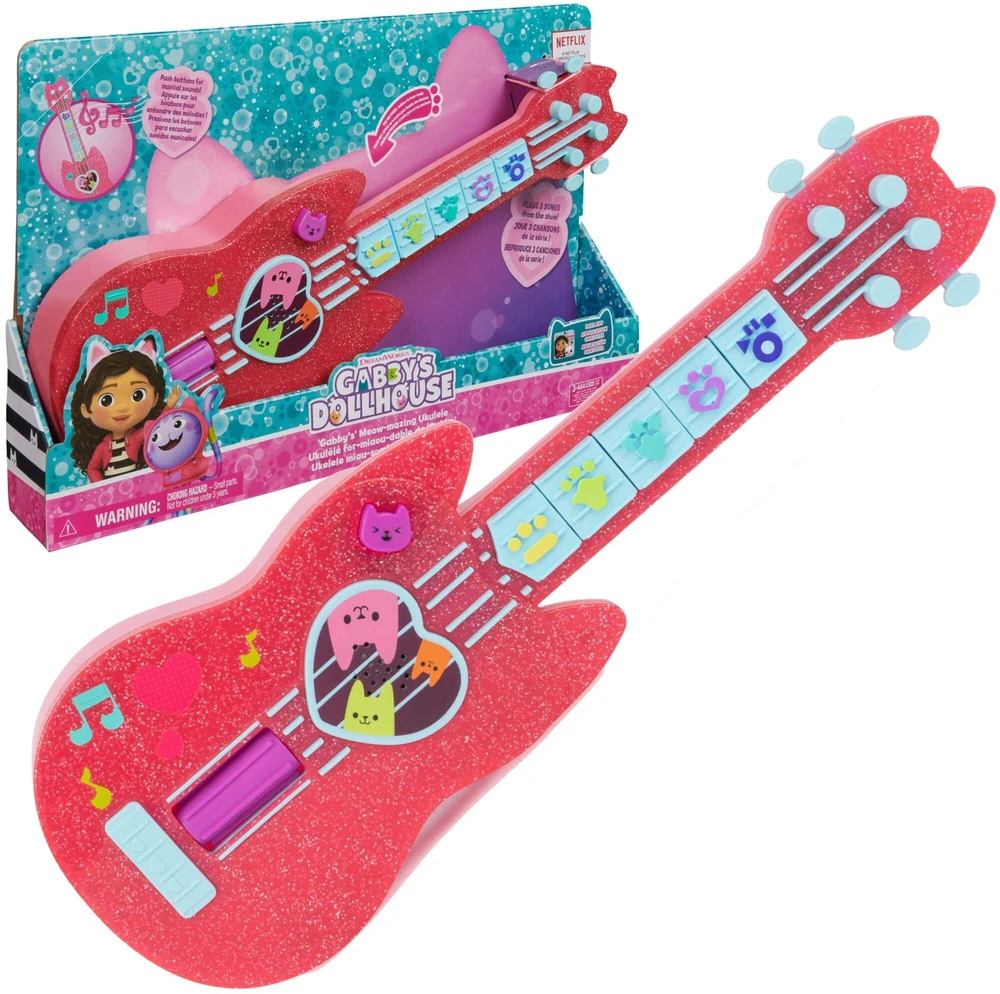 Gabi katės namelis Katė Ukulele Miau-nuostabi gitara su dainomis