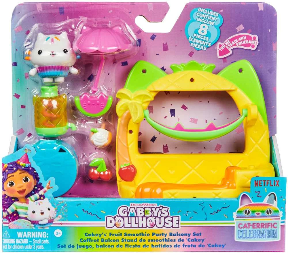Gabi's Cat House rinkinys Balkono vaisių vakarėliui Paw Patty Figūra + priedai
