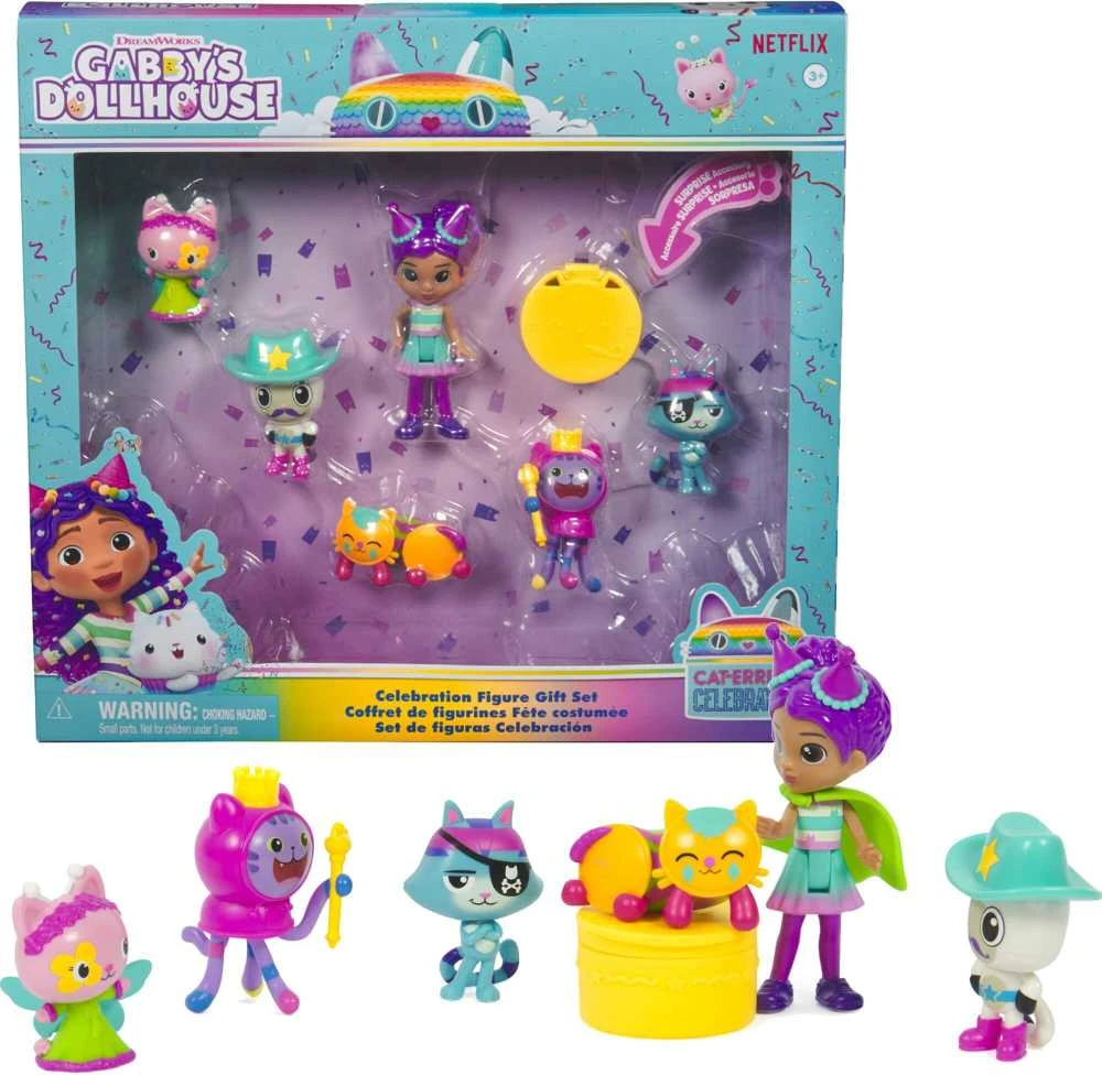 Spin Master Gabby's Dollhouse – Šventės 6 figūrėlės dovanų rinkinys (6069603)
