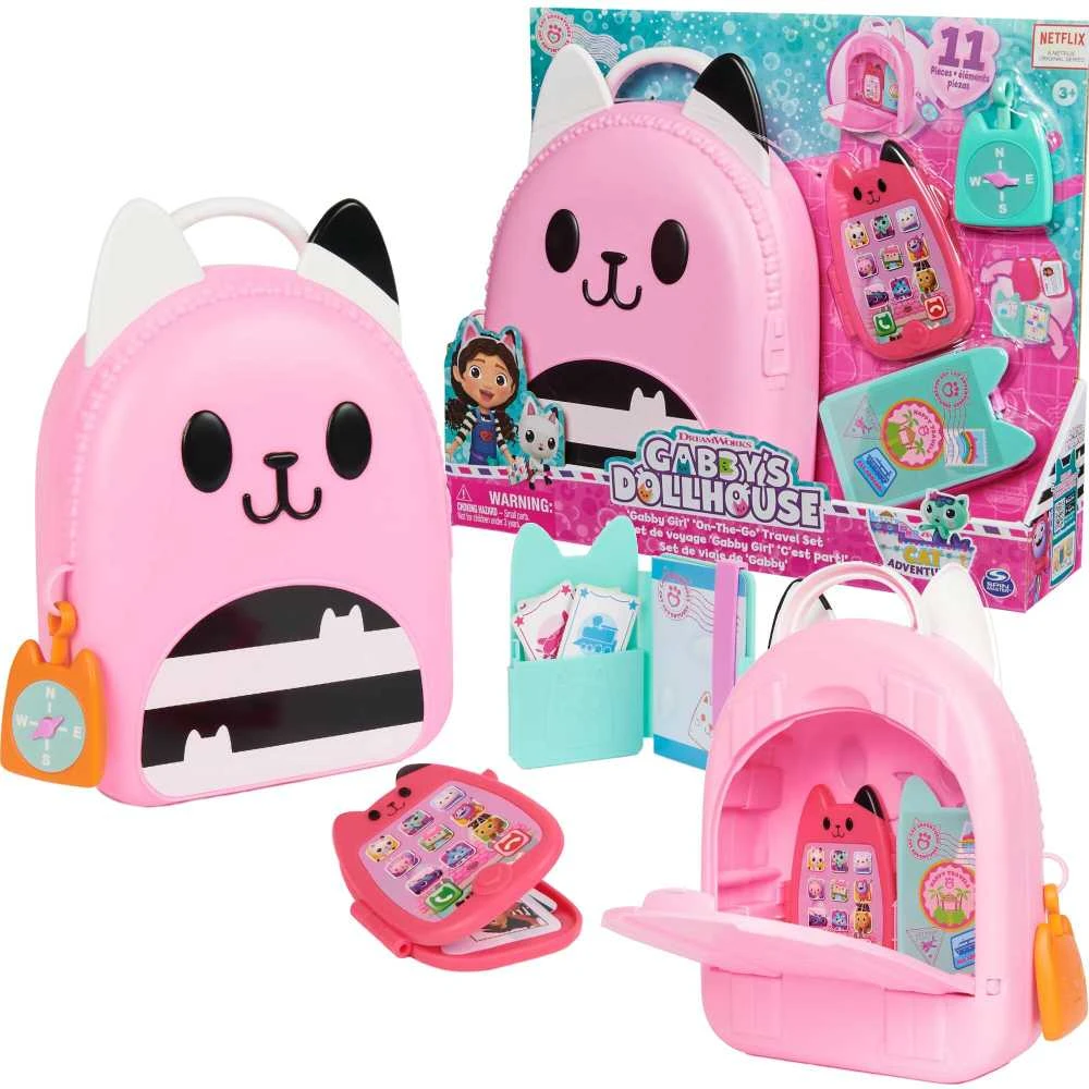 Spin Master Gabby's Dollhouse „Gabby Girl On-The-Go“ kelionių rinkinys