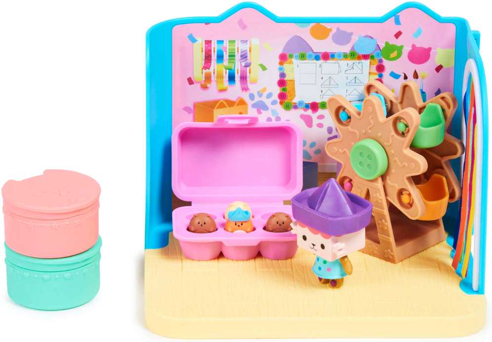 Gabi's Cat House Pokój meniškas namų rinkinys Karuselė figūrėlė Kartoninė dėžutė + priedai ir staigmenos
