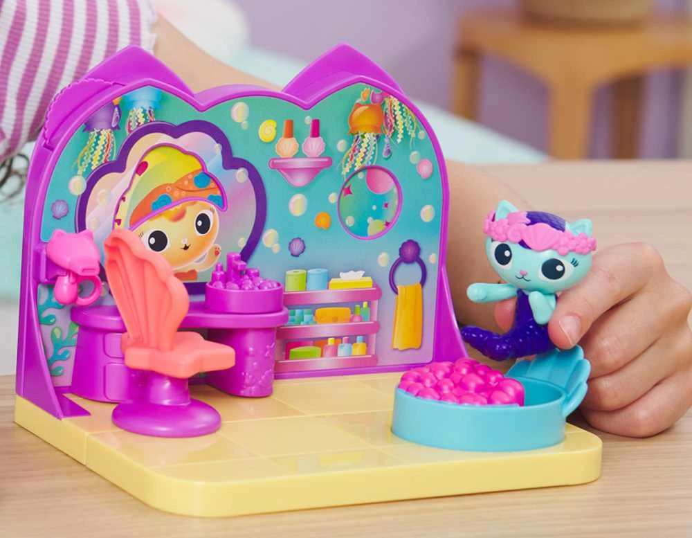 Spin Master Koci Domek Gabi Pokój do domku komplektas Spa figurka Syrenkotka + priedai