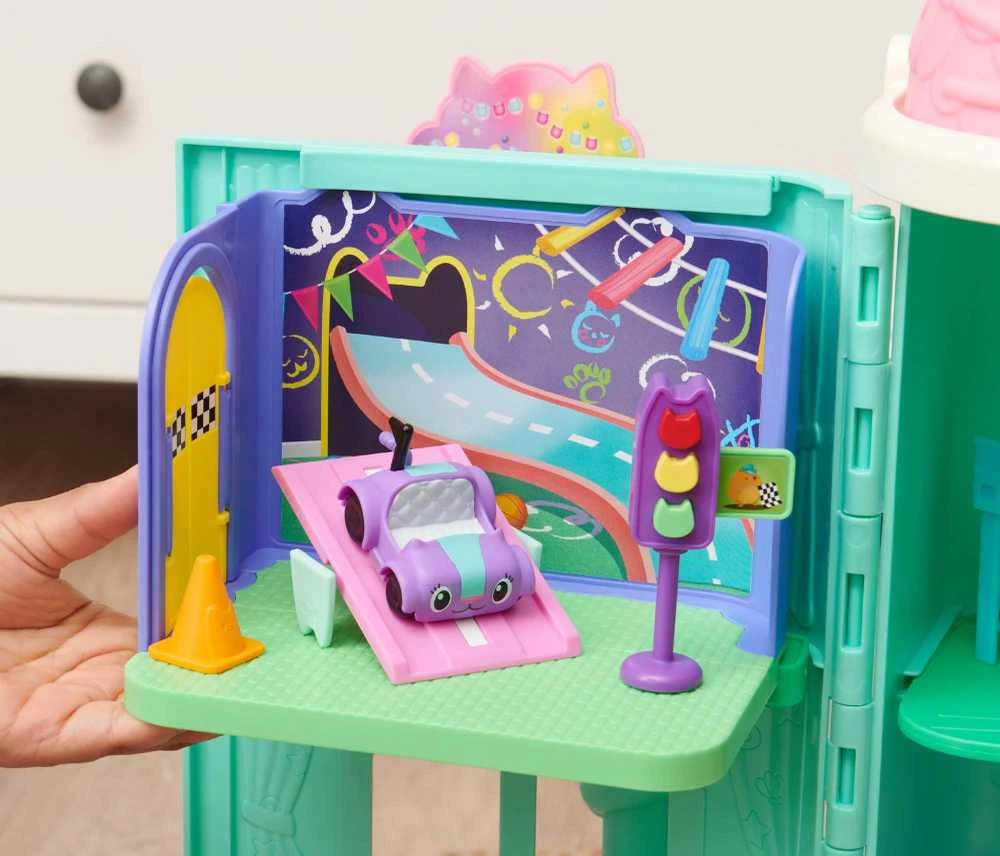 Koci Domek Gabi Pokój do domku komplektas Ulica samochód Kocifura + priedai