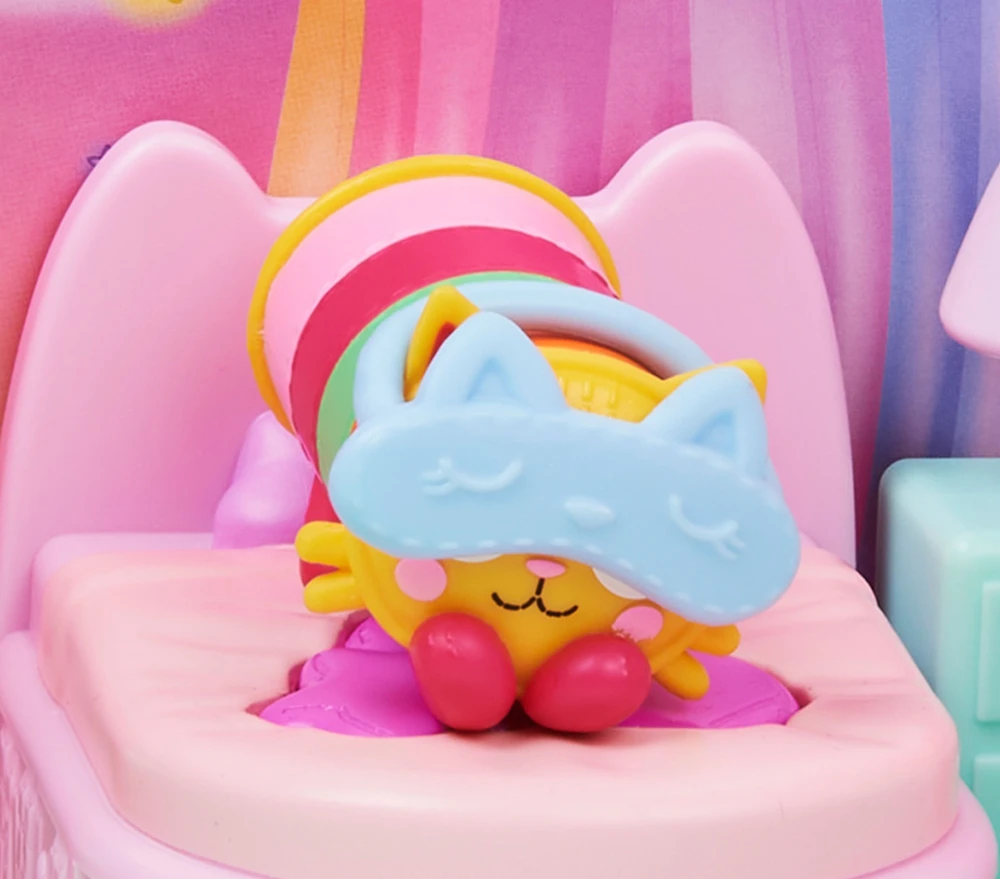 Spin Master Polly Pocket Gabi katės namelis – stebuklingi miegamojo kambariai + katės figūrėlė (GXP-912216)