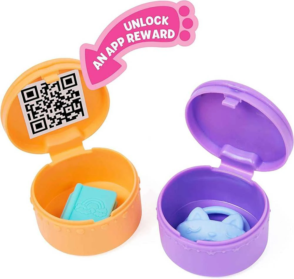 Spin Master Polly Pocket Gabi katės namelis – stebuklingi miegamojo kambariai + katės figūrėlė (GXP-912216)