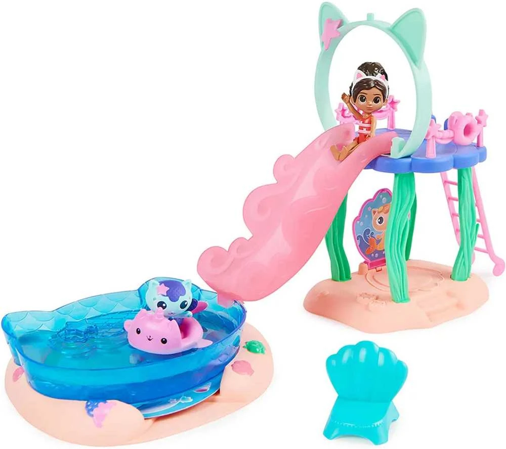 Spin Master Gabby's Dollhouse „Gabi's Cat House Pool Fun“ figūrėlių rinkinys 6067878 WB3