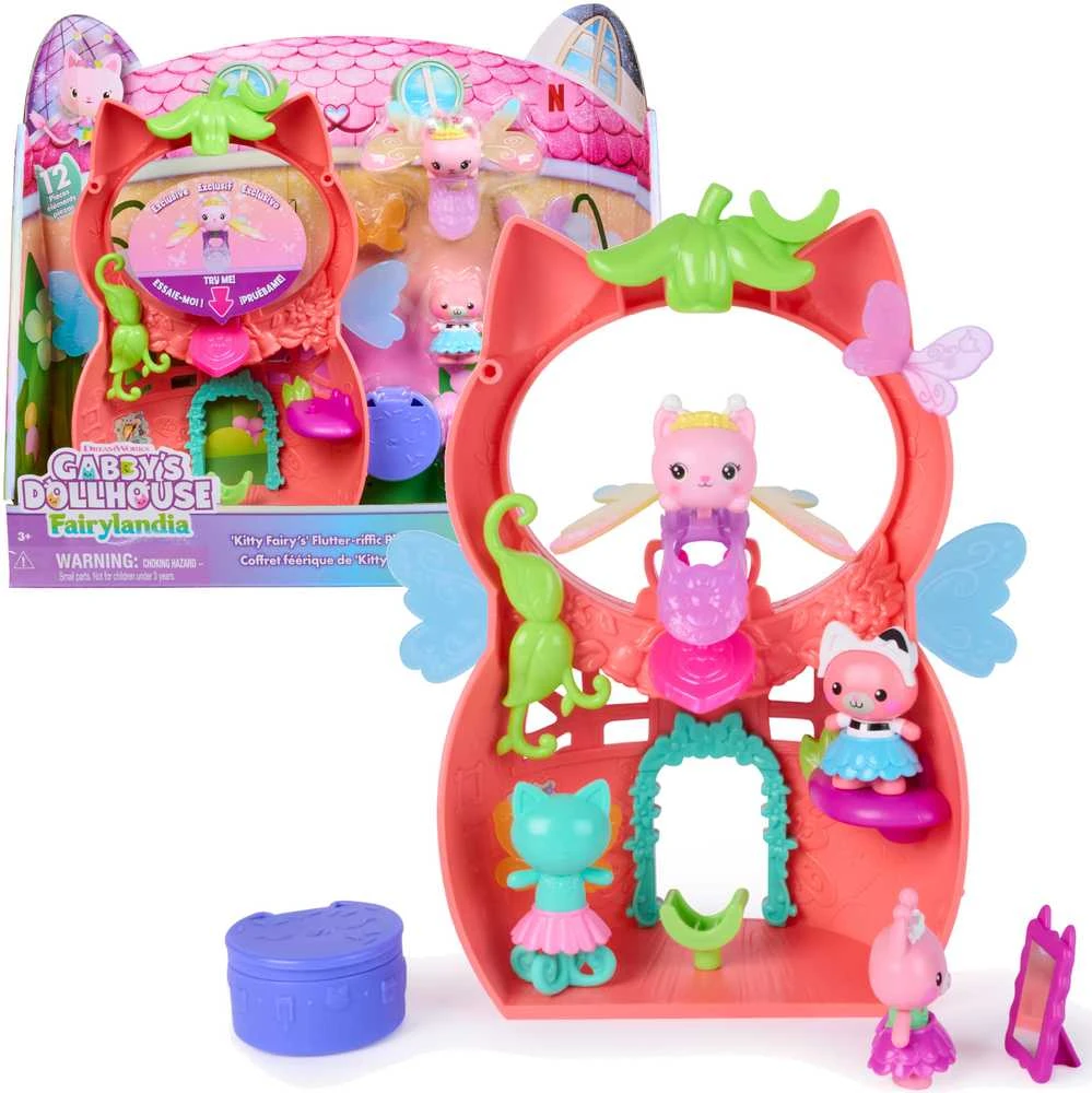 Spin Master Gabby's Dollhouse Gabby lėlių namelis – plasnojančių fėjų žaidimų rinkinys (6075567)