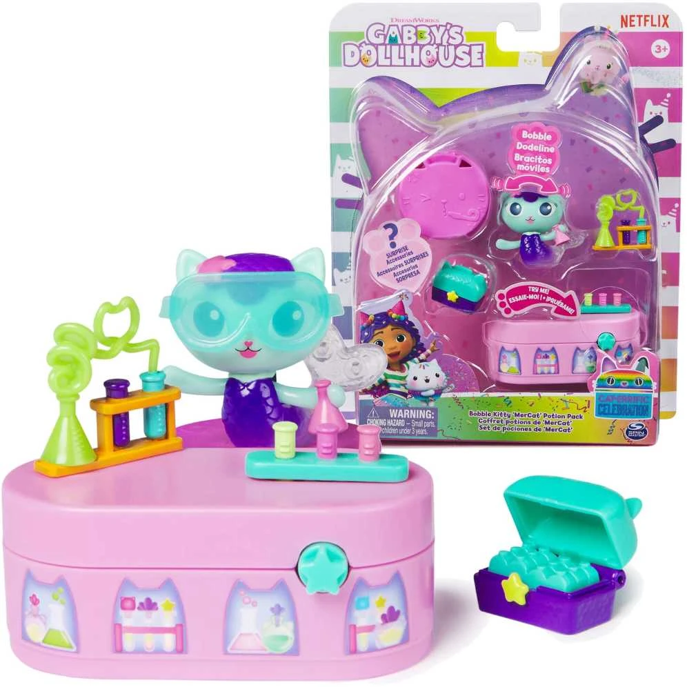 Gabby's Cat House Mermaid Gabby's Dollhouse Set figūrėlė + aksesuarai