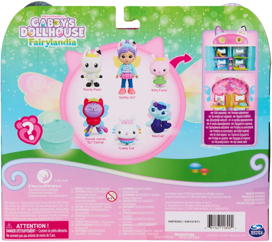 Gabby's Dollhouse GABBY LĖLIŲ NAMO žaidimų rinkinys Fėjų draugės