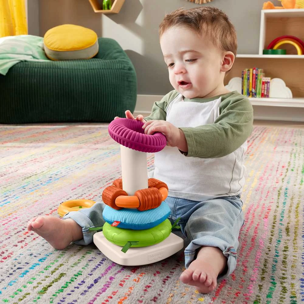 Mattel FISHER-PRICE jutiminis bokštelis – Supk ir statyk (HXK47)