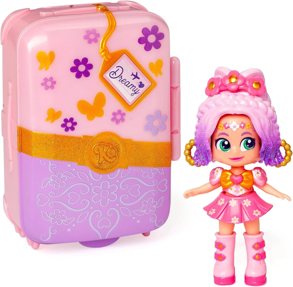 ORBICO Kookyloos Dreamy Blossom lagaminas Figūrėlė Kolekcjonerska su lagaminas - spinta ir aksesuarai