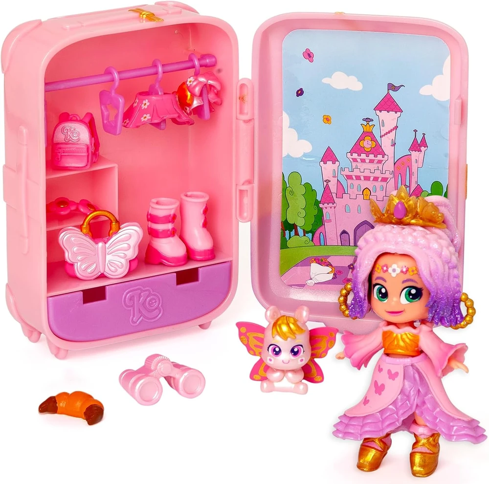 ORBICO Kookyloos Dreamy Blossom lagaminas Figūrėlė Kolekcjonerska su lagaminas - spinta ir aksesuarai