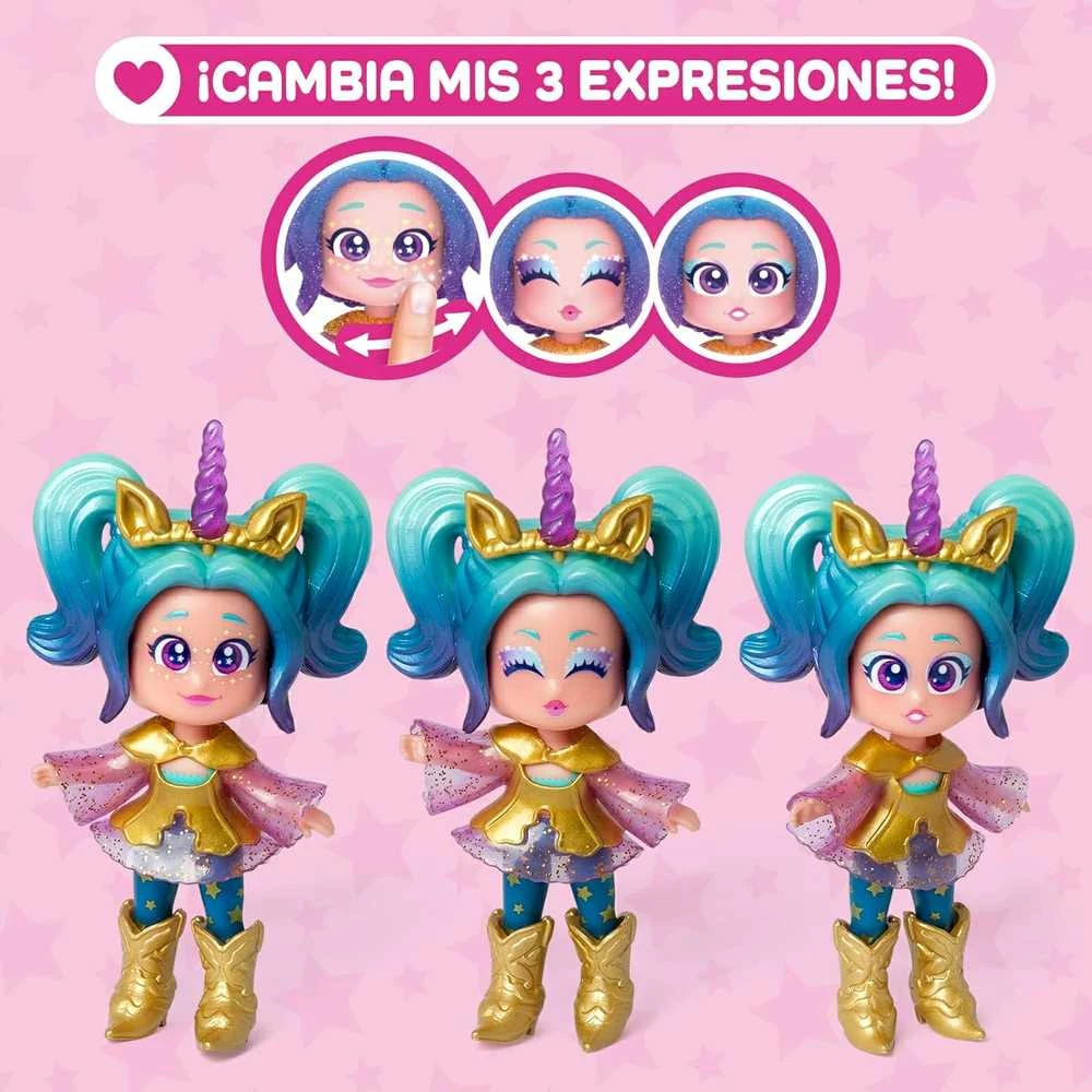 Magic Box KookyLoos Star Aurora lėlė + vienaragis su plaukais + priedai