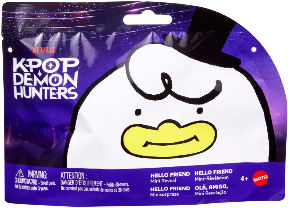KPop Demon Hunters Figūrėlė Niespodzianka Zawieszka Pakabutis Hello Friend Mini Reveal
