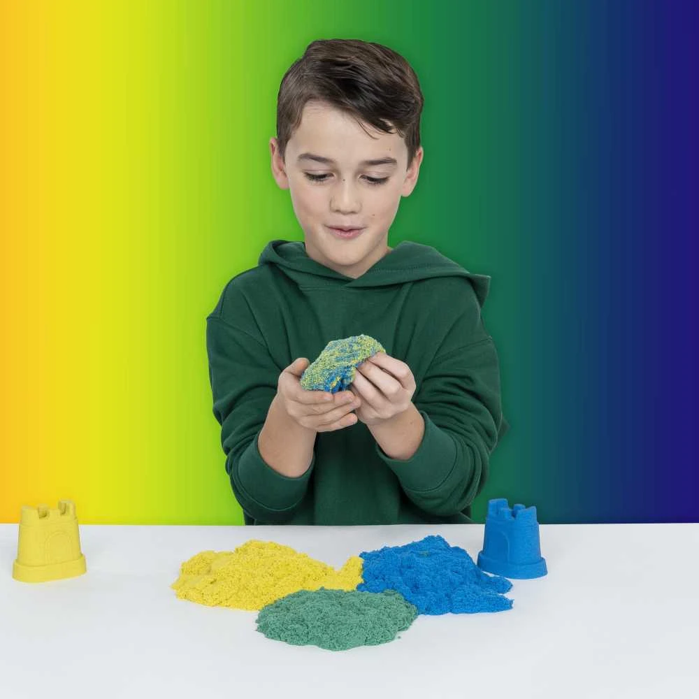 Spin Master Kinetinis smėlis Rinkinys Rainbow Tools 383g