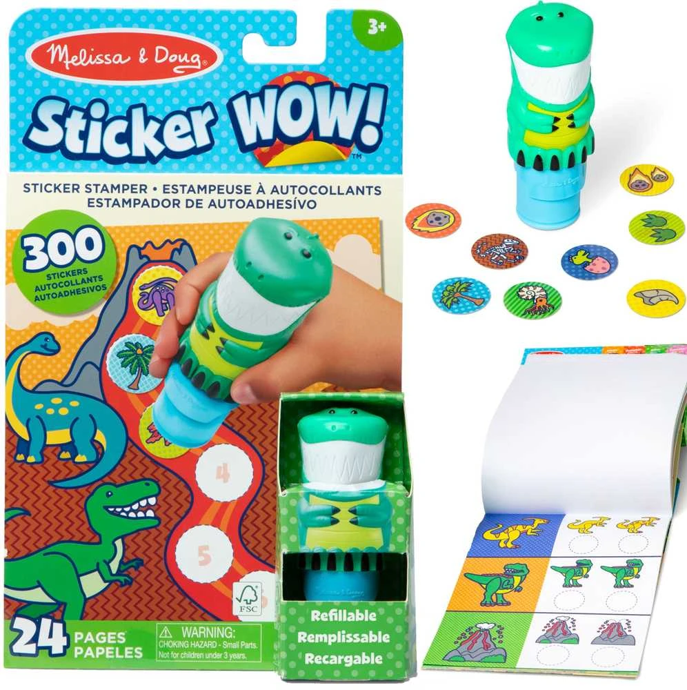Spin Master Melissa & Doug Mellisa ir Doug: Lipdukų pasaulis – dinozauras
