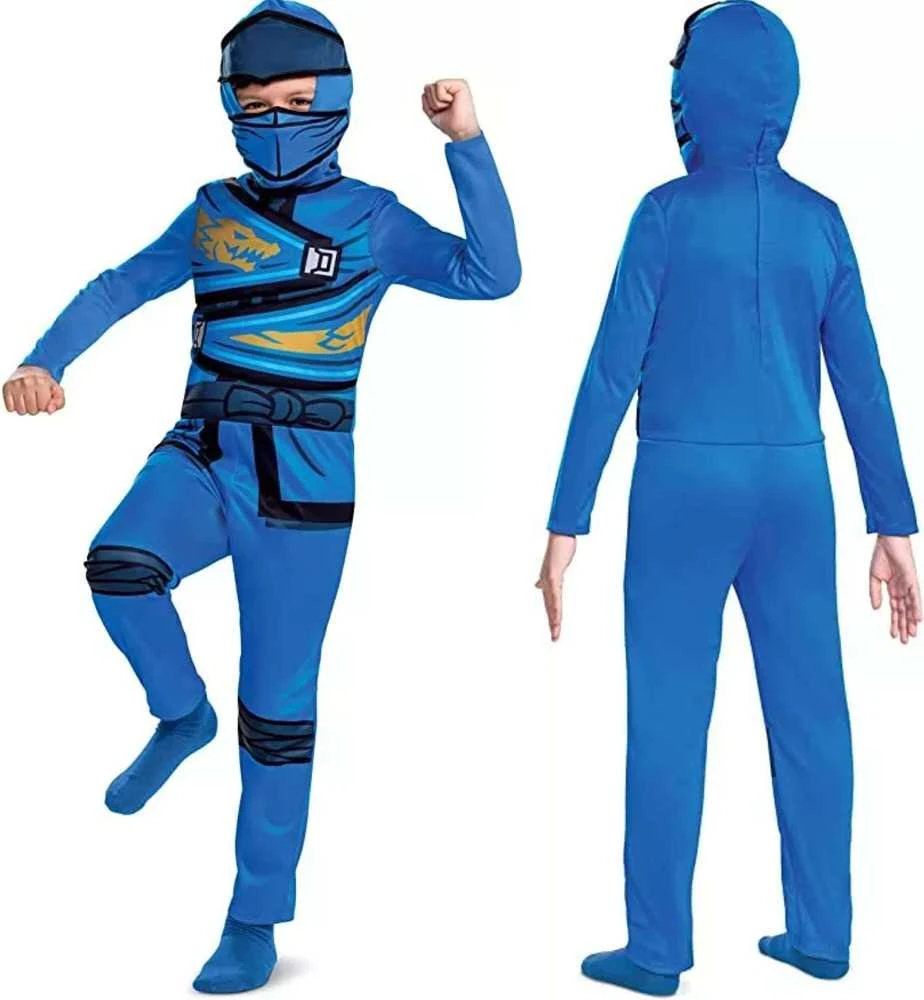Jakks Pacific Vaikams kostiumas LEGO Ninjago Jay karnavalinis kostiumas 109-126 cm 4-6 metai