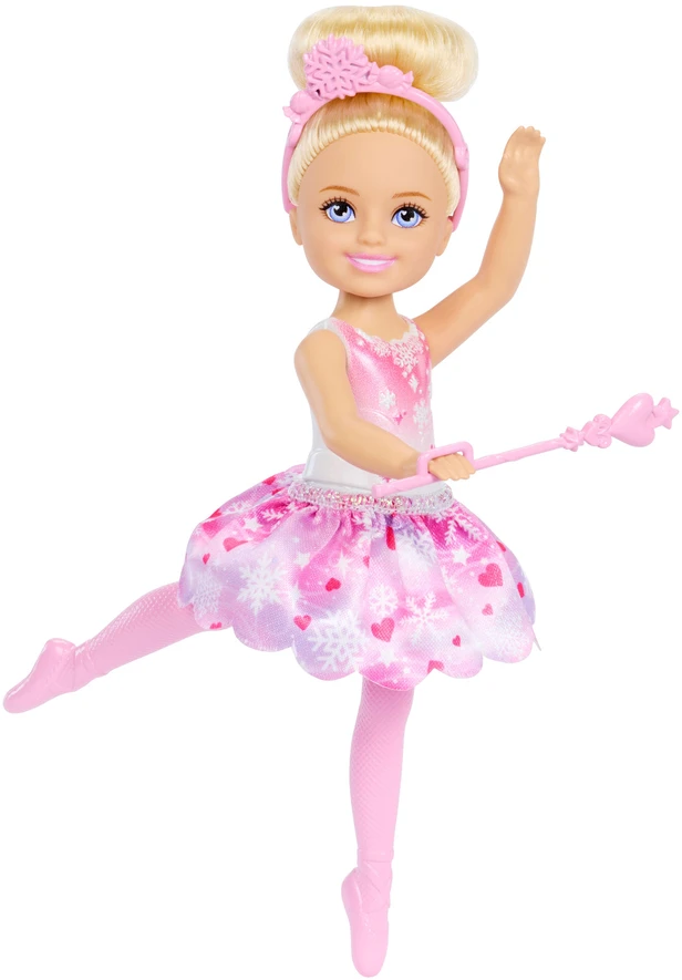 Lėlė Barbie Chelsea „Dziadek do orzechów“ baleto šokėja snaigių fėja