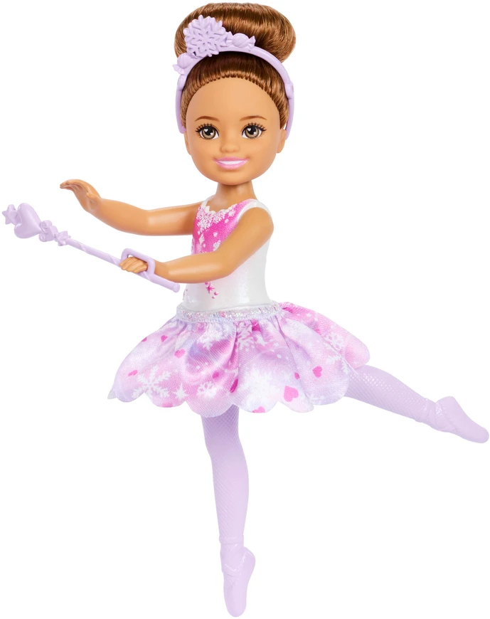Lėlė Barbie Chelsea „Dziadek do orzechów“ baleto šokėja snaigių fėja