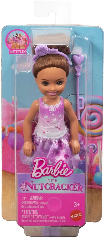 Lėlė Barbie Chelsea „Dziadek do orzechów“ baleto šokėja snaigių fėja