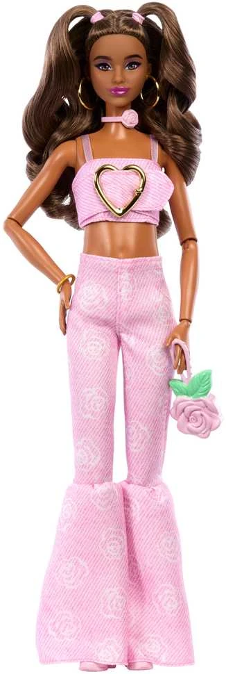 Mattel BARBIE DELUXE FASHIONISTAS lėlė rožiniu kostiumėliu