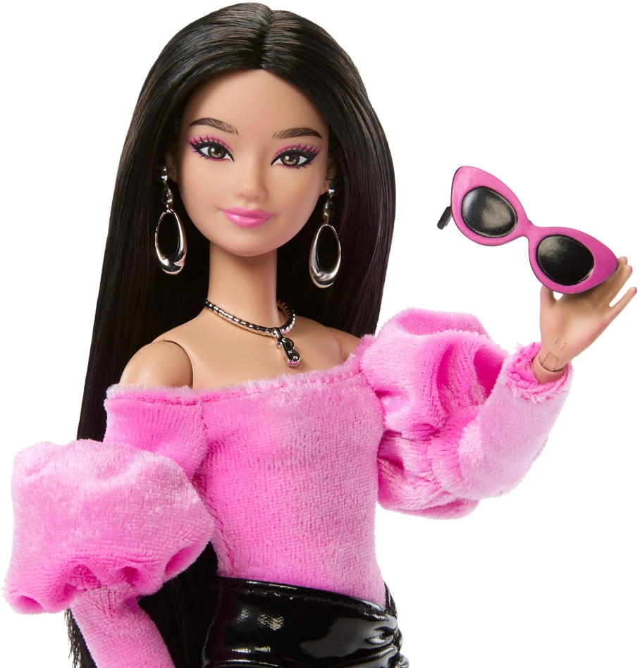 Mattel BARBIE DELUXE FASHIONISTAS mados lėlė rožine palaidine (JJN76)