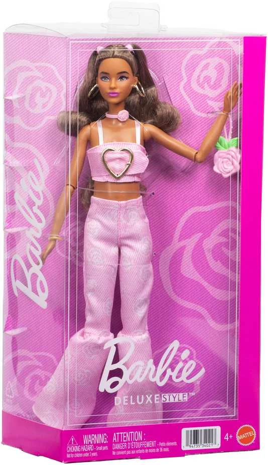 Mattel BARBIE DELUXE FASHIONISTAS lėlė rožiniu kostiumėliu